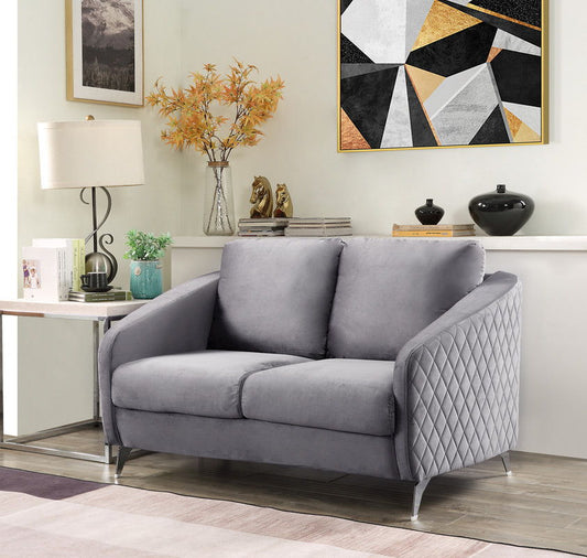 Sofia - Velvet Modern Chic Loveseat Couch Lilola Home