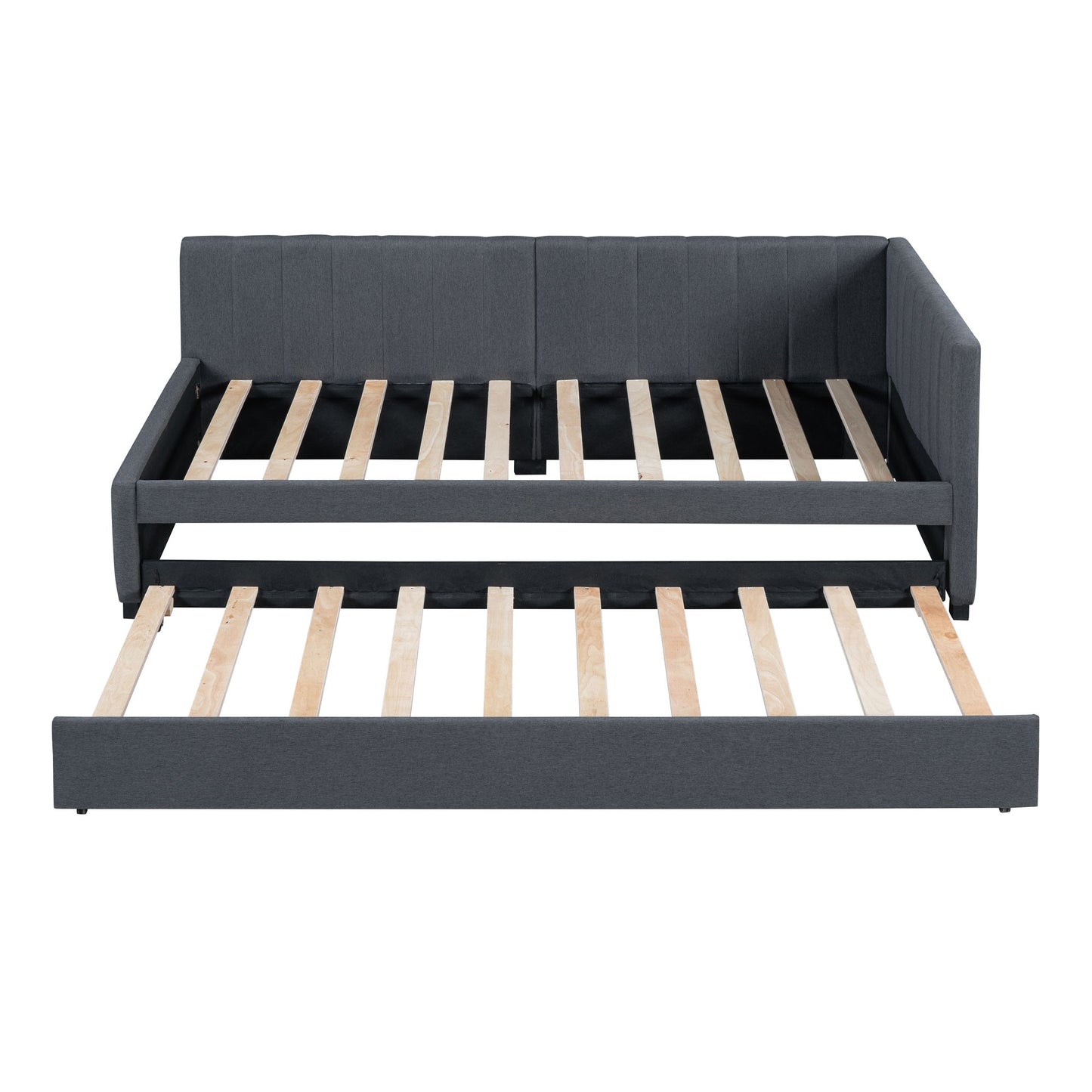 Upholstered Daybed, Sofa Bed Frame, No Box Spring Needed - Snoozhouse