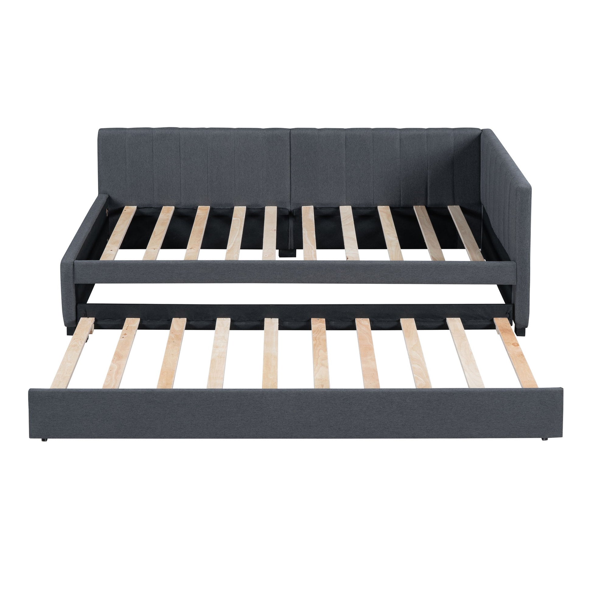 Upholstered Daybed, Sofa Bed Frame, No Box Spring Needed - Snoozhouse