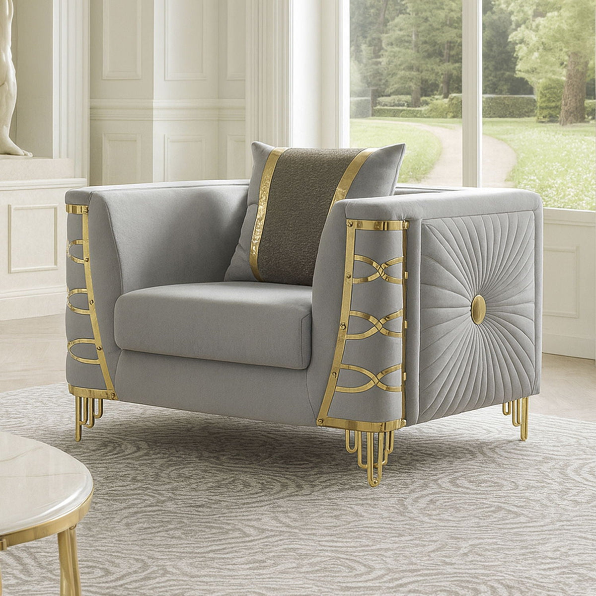 Contessa - Accent Chair - Gray Matrix Furniture Group