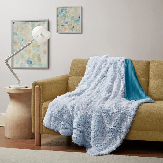 Emma - Shaggy Throw - Teal