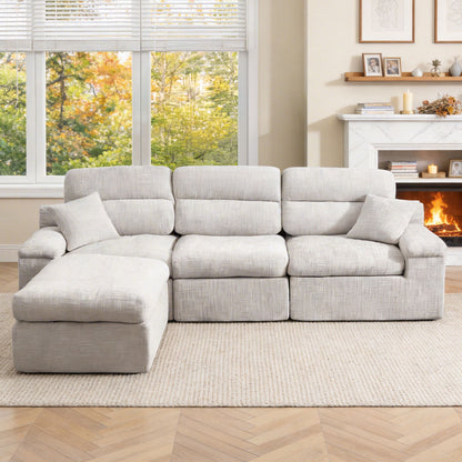 Corner Chaise Sofa With High Backrest Home Essentials