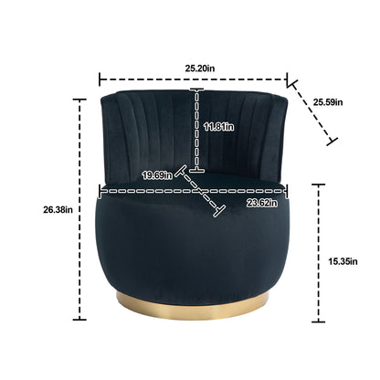 360 Degree Swivel Cuddle Barrel Accent Sofa Chair Home Essentials