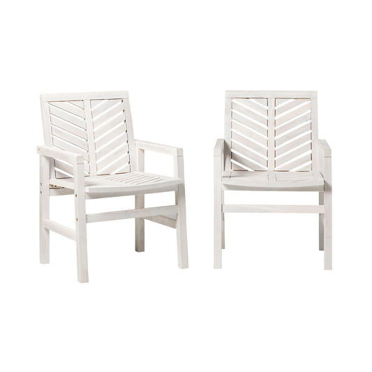 Modern 2 Piece Chevron Patio Chairs