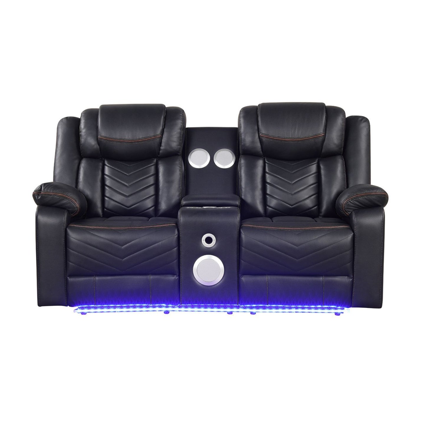 Challenger - LED Power Recliner Loveseat Matrix Furniture Group