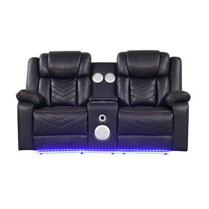 Challenger - LED Power Recliner Loveseat Matrix Furniture Group