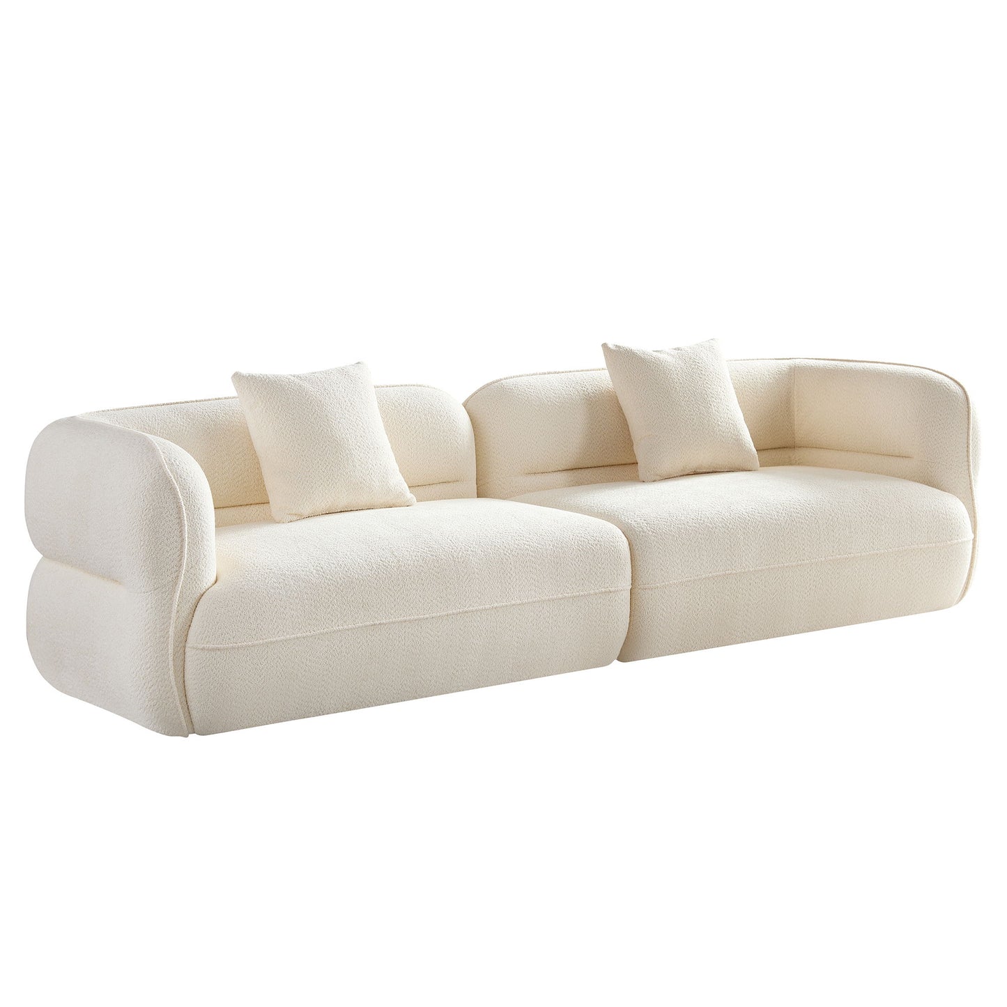 Sectional Sofa With Durable Fabric, Solid Wood Frame, And High Density Sponge Fill Home Essentials