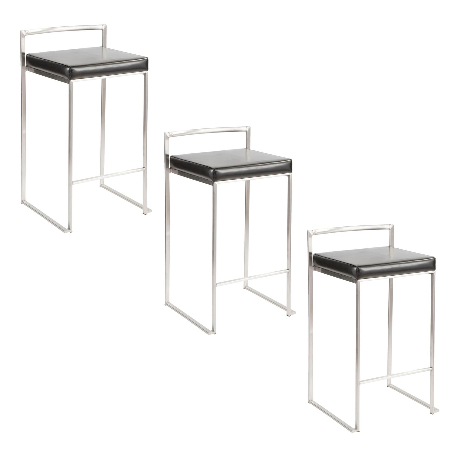 Fuji - Elegant Design Contemporary Stackable Counter Stool Lumi Source