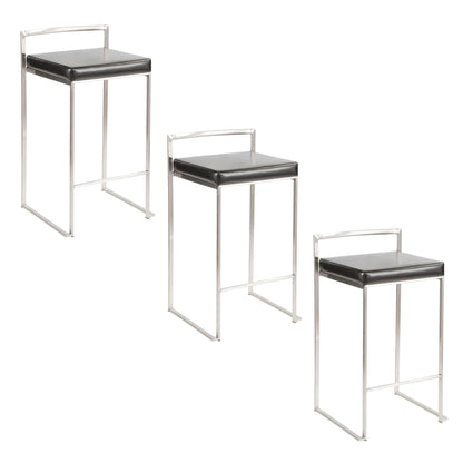 Fuji - Elegant Design Contemporary Stackable Counter Stool Lumi Source