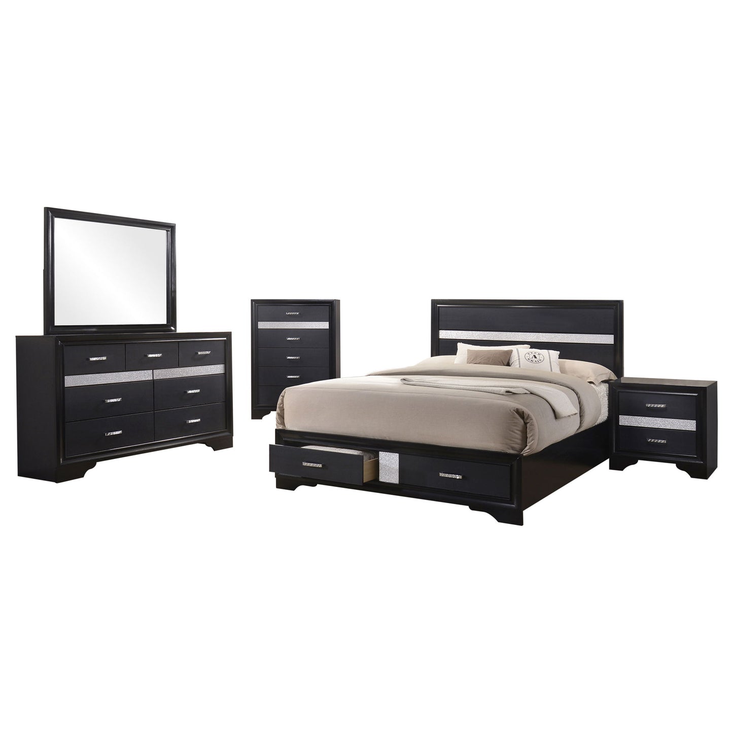 Annie - 5 Piece Bedroom Set Furniture Max