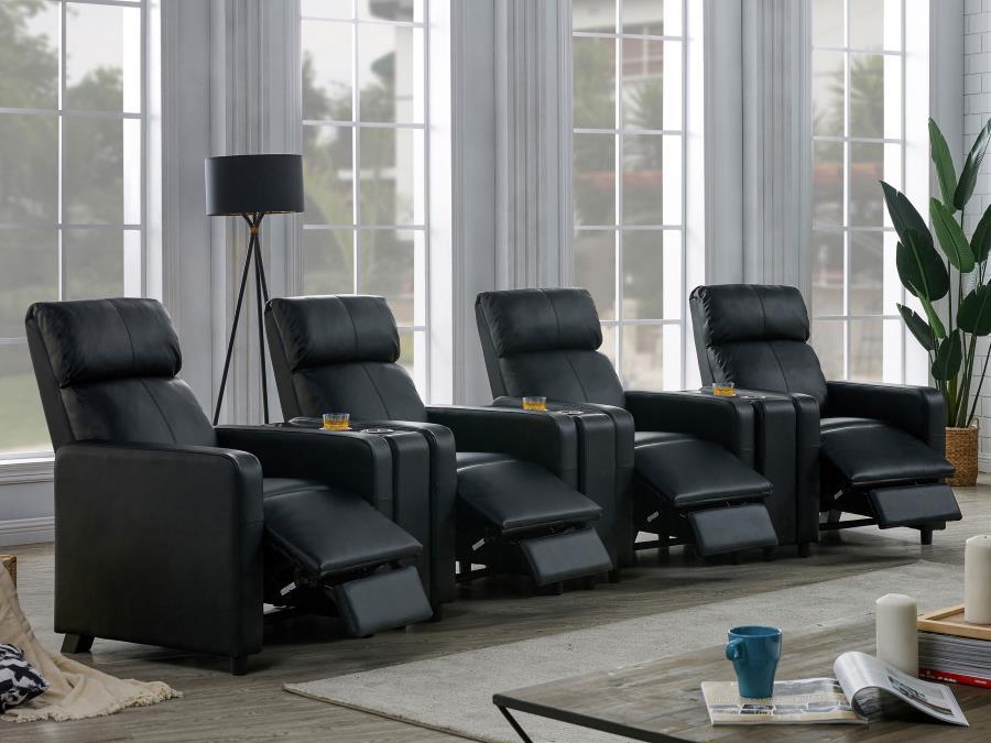 Toohey - Upholstered Tufted Recliner Living Room Set CoasterEveryday