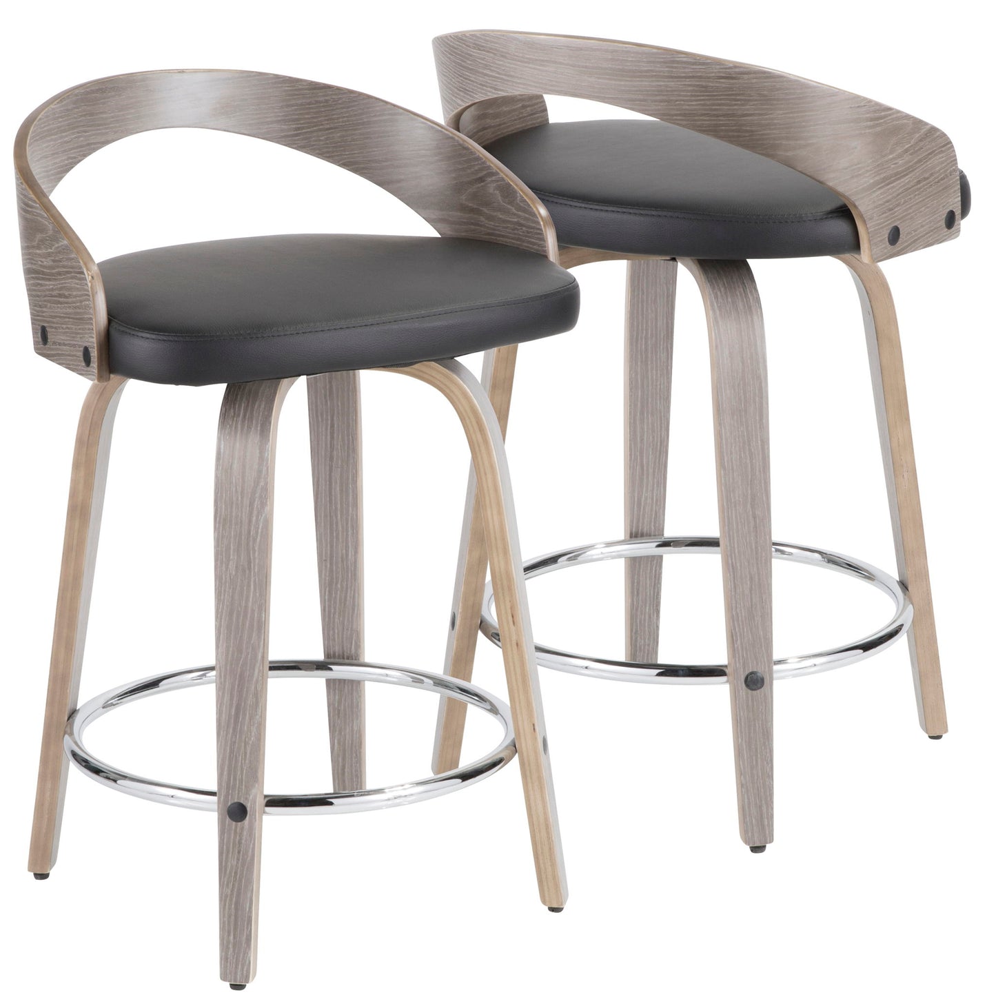 Grotto - Mid-Century Modern Stool (Set of 2) Lumi Source