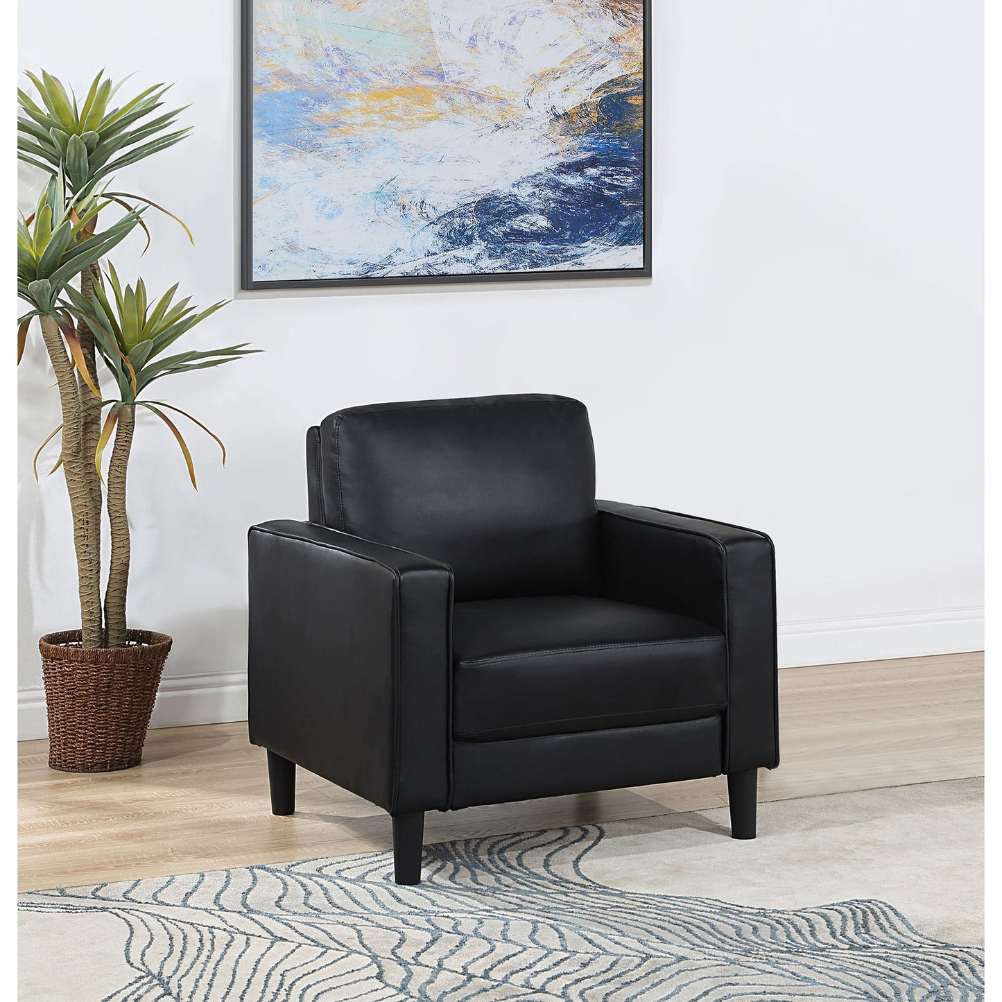 Farallone -Track Arm Accent Chair Furniture Max
