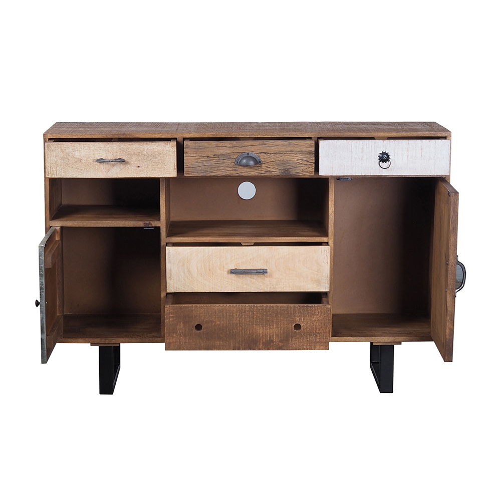 Rustic 2 Drawer Kitchen Island - Multi Home Essentials