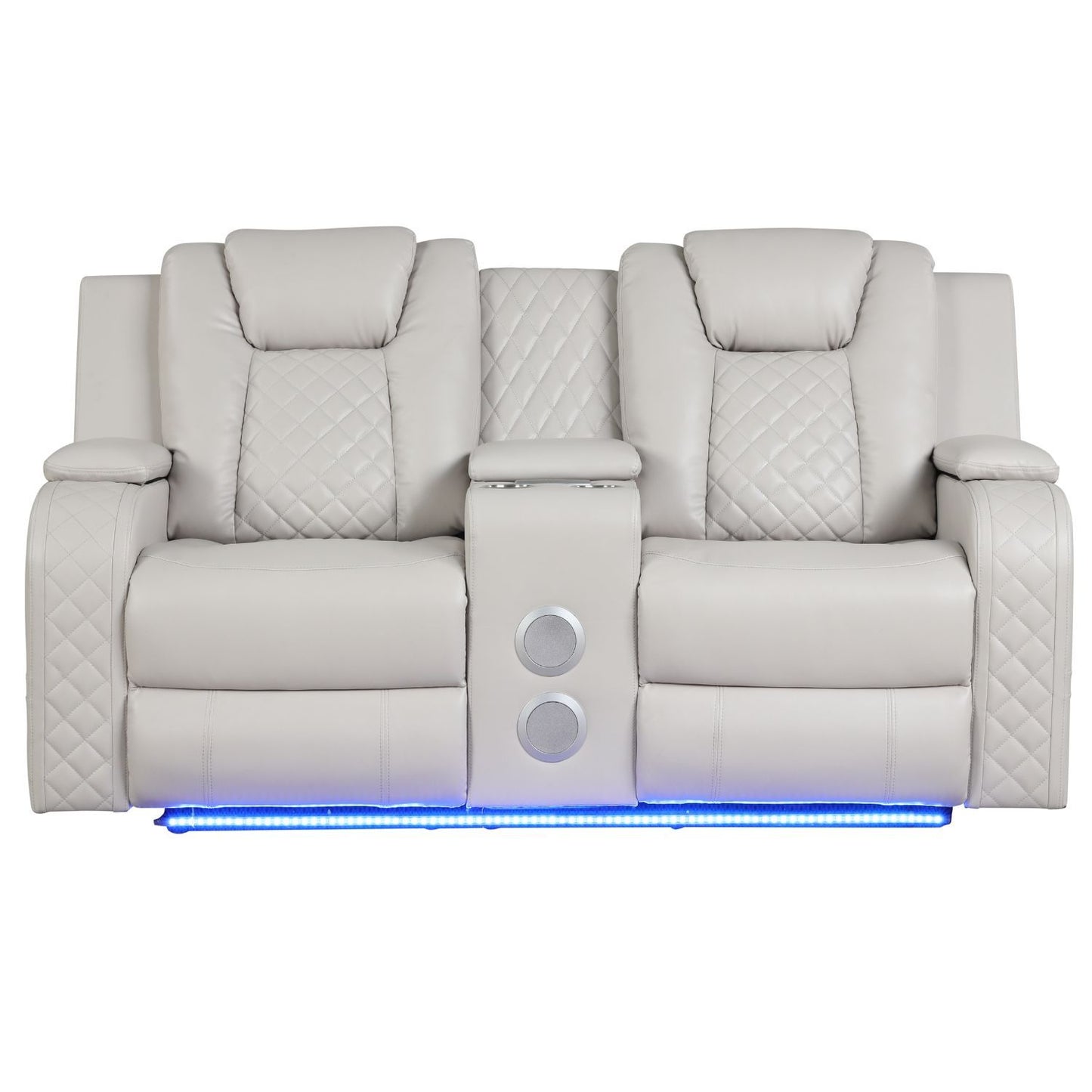 Benz - Power Reclining Loveseat With LED Lighting And Built In USB Matrix Furniture Group