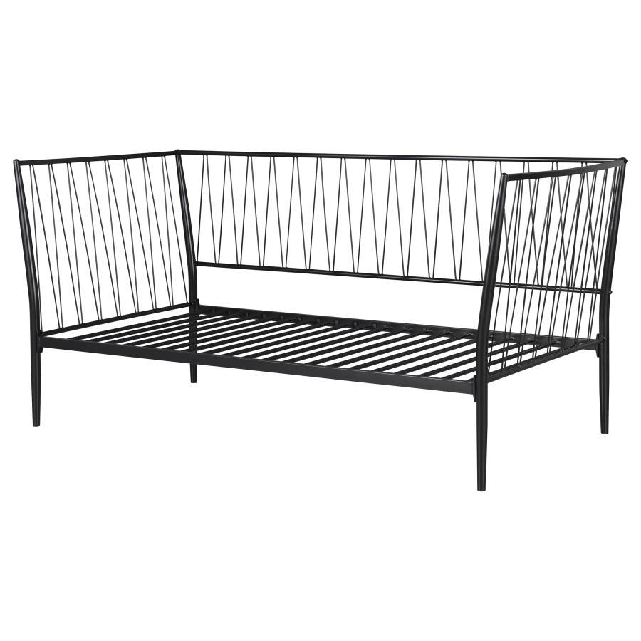 Richland - Metal Twin Daybed Bed Frame - Matte Black Coaster Fine Furniture