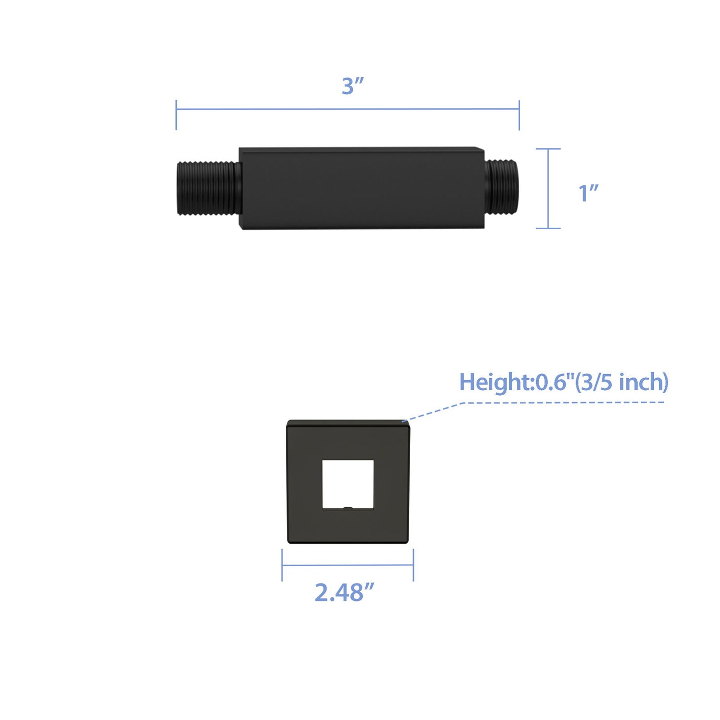 Ceiling Mounted Shower Arm With Flange Stainless Steel Daily Nest