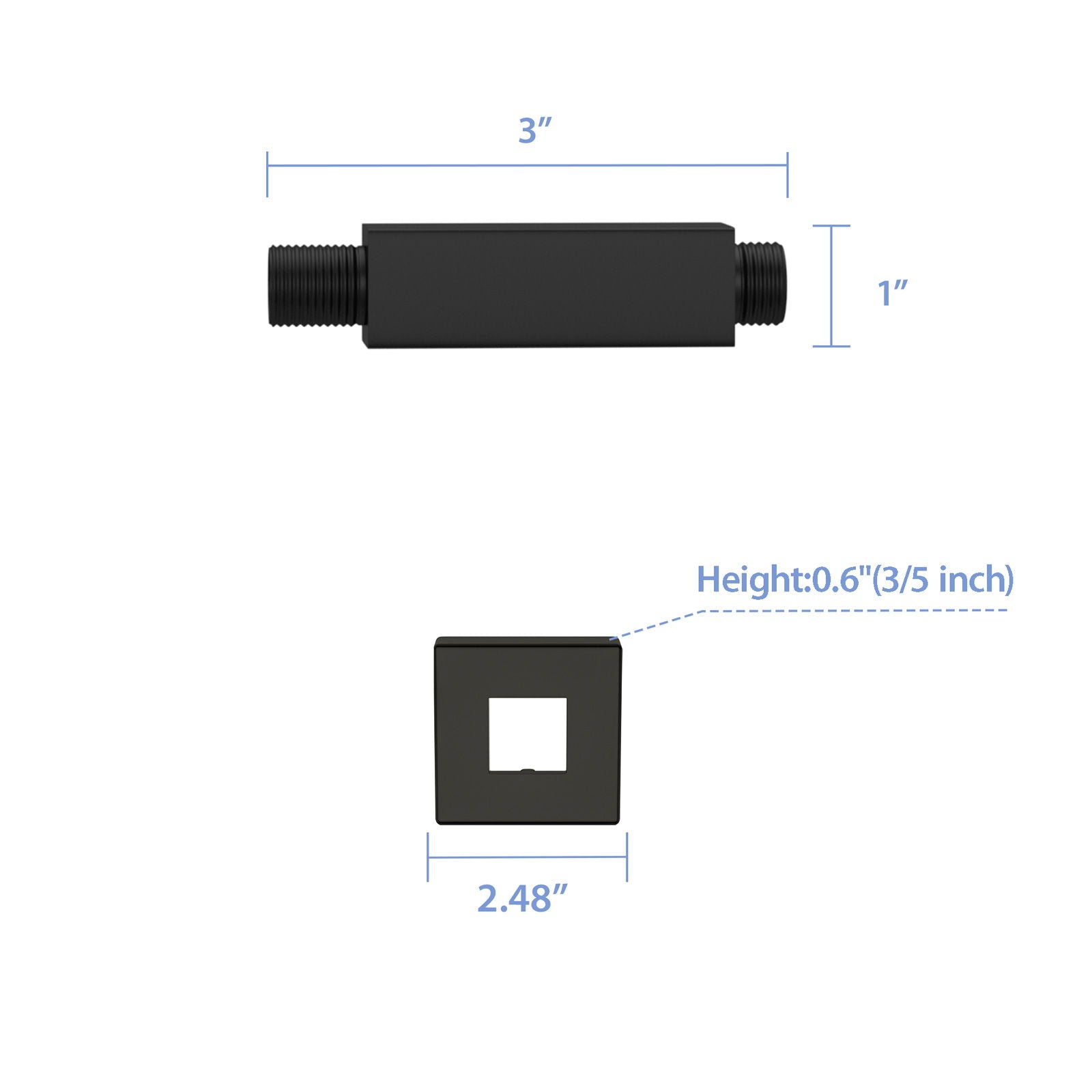 Ceiling Mounted Shower Arm With Flange Stainless Steel Daily Nest