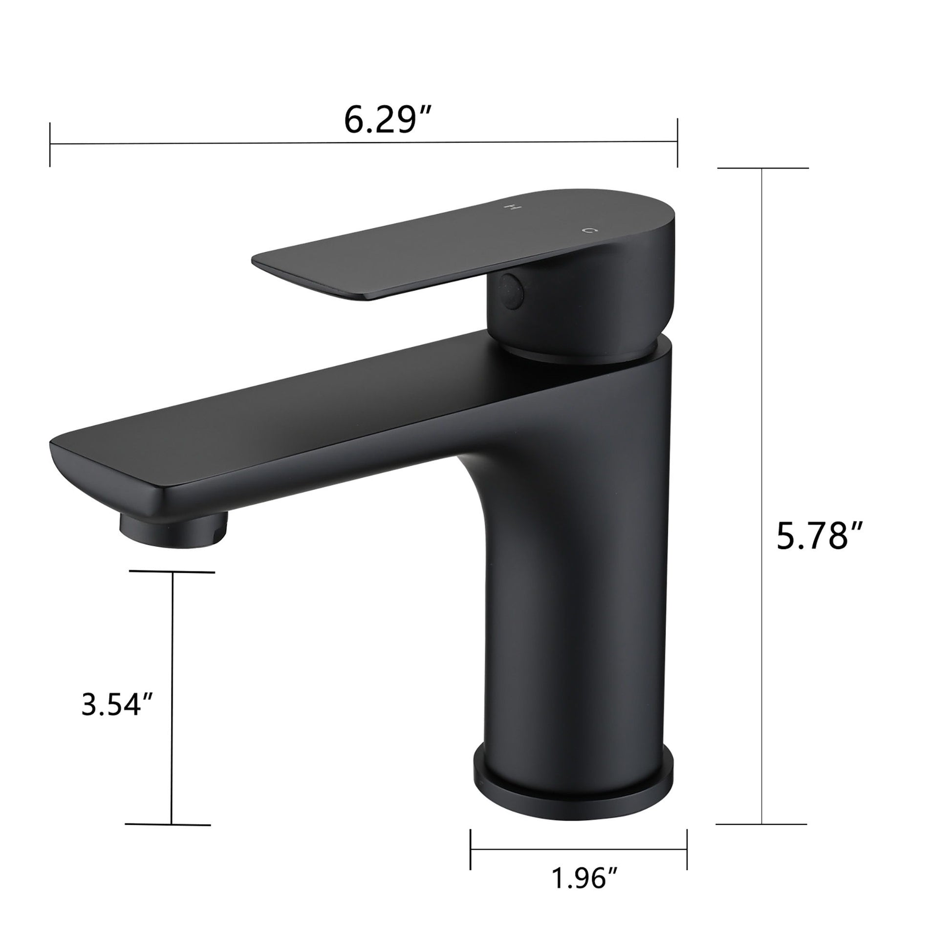 Modern Bathroom Sink Faucet Single Handle Brass Countertop Mount Daily Nest