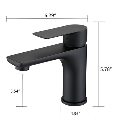 Modern Bathroom Sink Faucet Single Handle Brass Countertop Mount Daily Nest