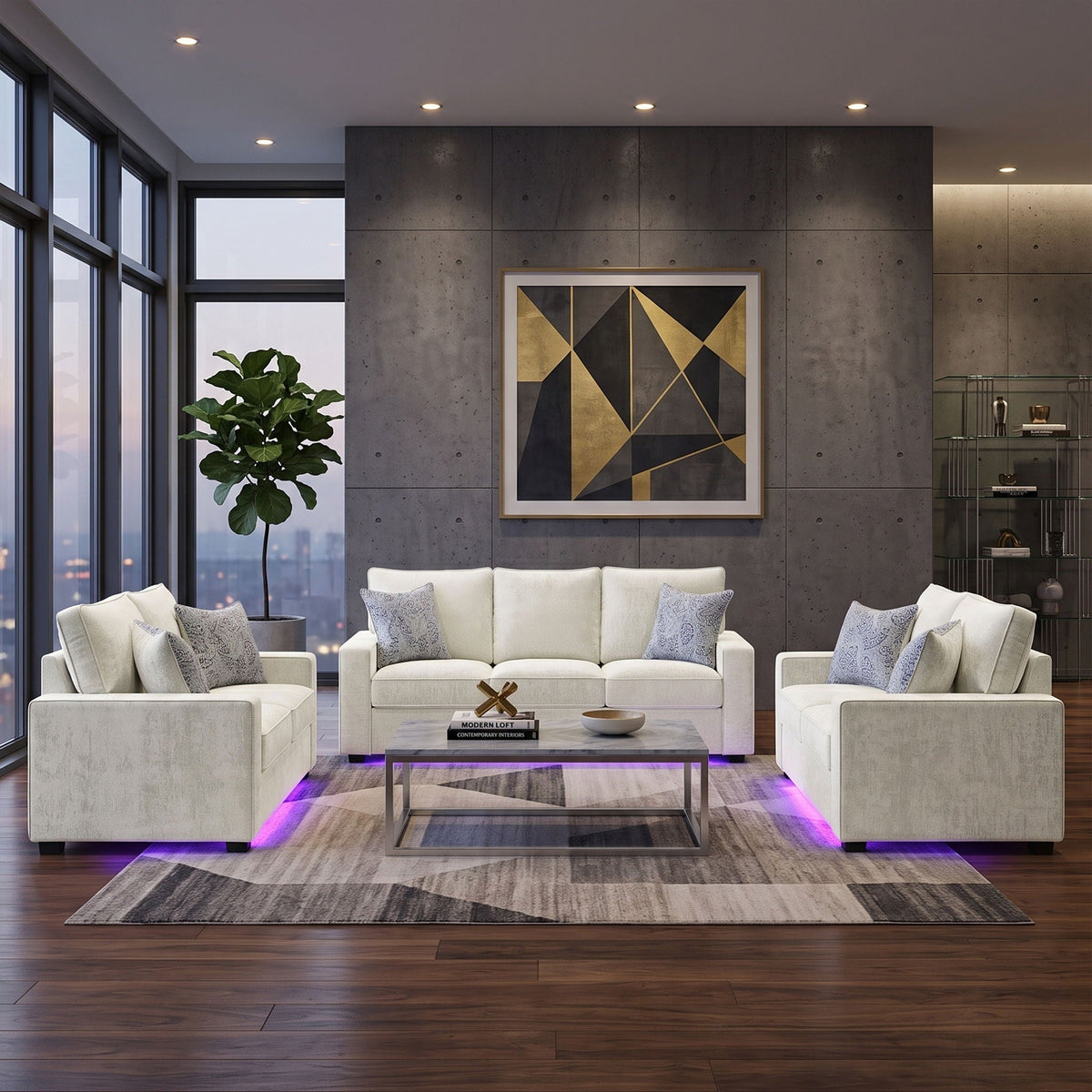 Rita - Living Room Set With LED Matrix Furniture Group