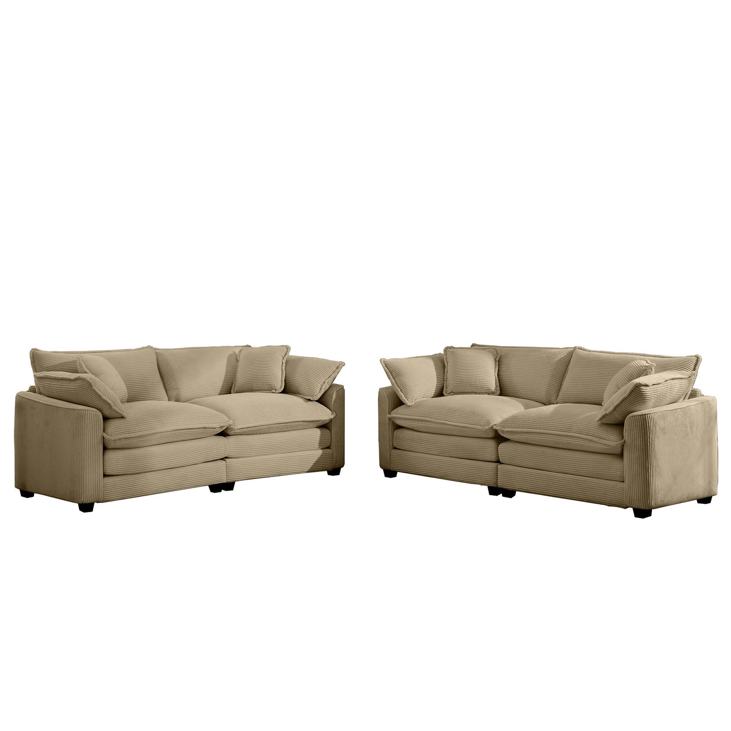Elegant Oversized Sectional Sofa Set With Deep Seats And Flexible Layout Home Essentials