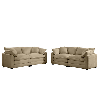 Elegant Oversized Sectional Sofa Set With Deep Seats And Flexible Layout Home Essentials