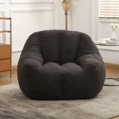 Comfy Bean Bag Chair With Memory Foam Filler, Tufted Soft Home Essentials