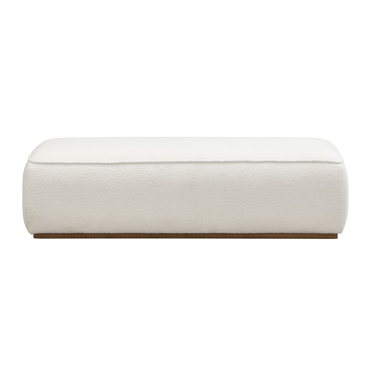 Grainy Footstool For Home - Beige Noble House