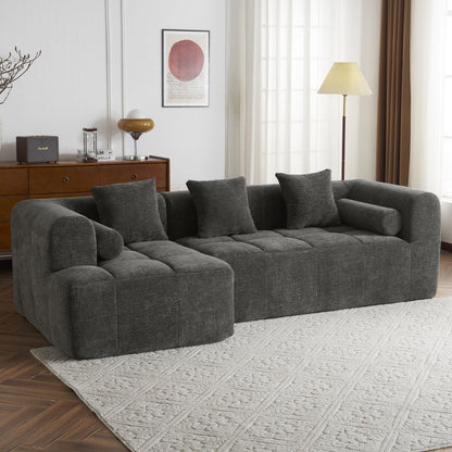 Sectional Free Combined Sofa With 2 Side Pockets Hearth and Haven