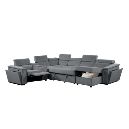 Harvey - Power Recliner Sleeper Sectional Matrix Furniture Group