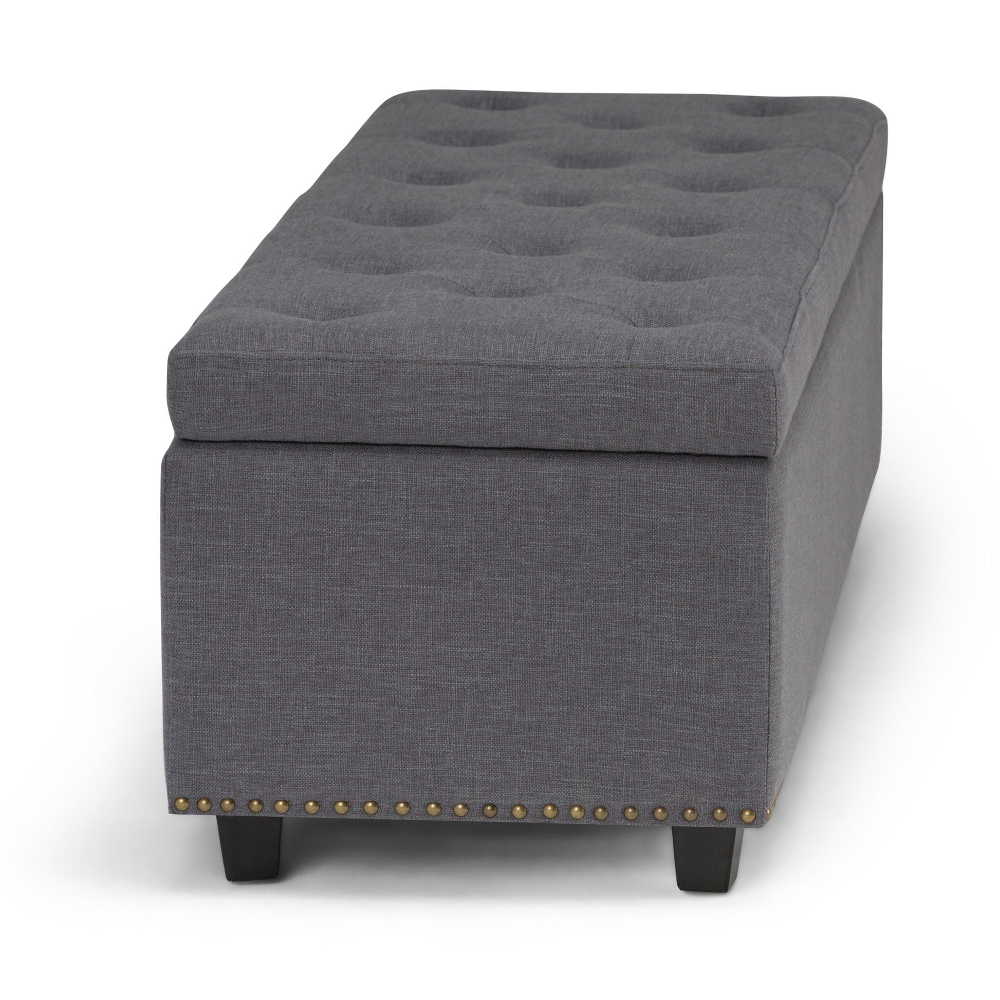 Hamilton - Upholstered Storage Ottoman Simpli-Home