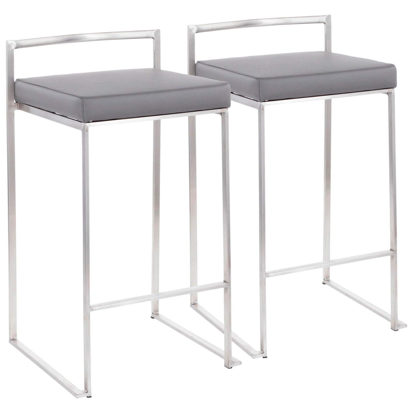 Fuji - Contemporary Elegant Stackable Counter Stool Set Lumi Source