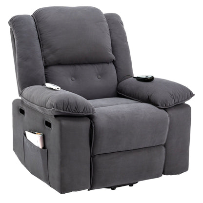 Massage Recliner Power Lift Chair With Adjustable Massage And Heating Function Hearth and Haven