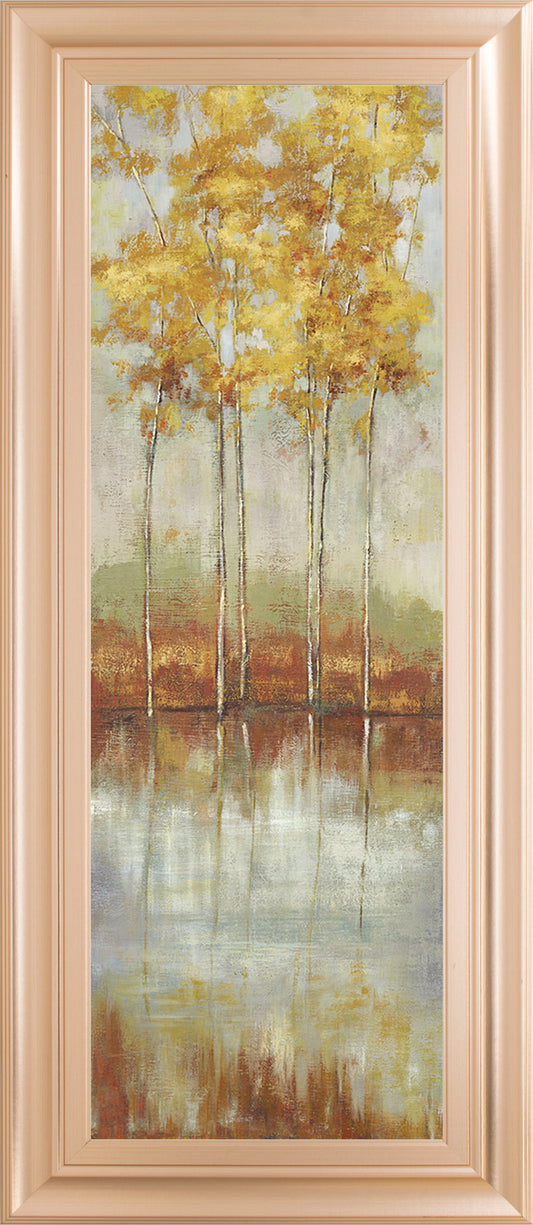 Reflections Il By Allison Pearce - Framed Print Wall Art - Yellow