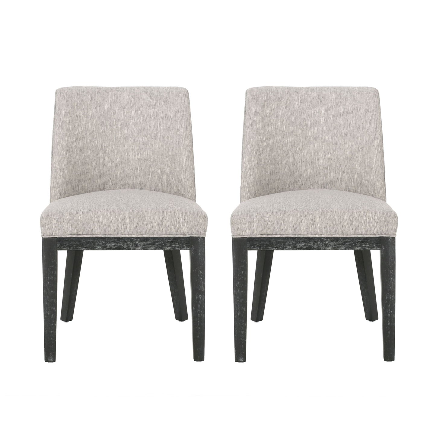 Modern Dining Chair With Durable Fabric Upholstery And Sturdy Wooden Frame (Set of 2) Noble House