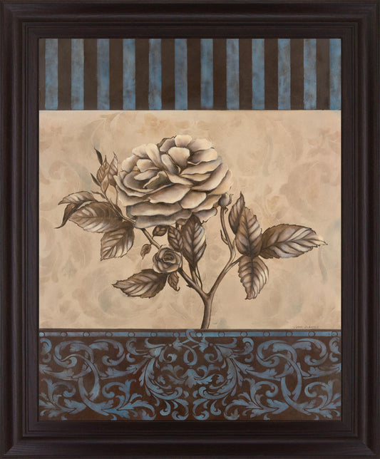 Blue Tranquility Bloom - 28" x 34" Framed Wall Art Classy Art