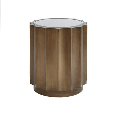 Valentina - Accent Table With Scalloped Edge Design - Bronze JLA