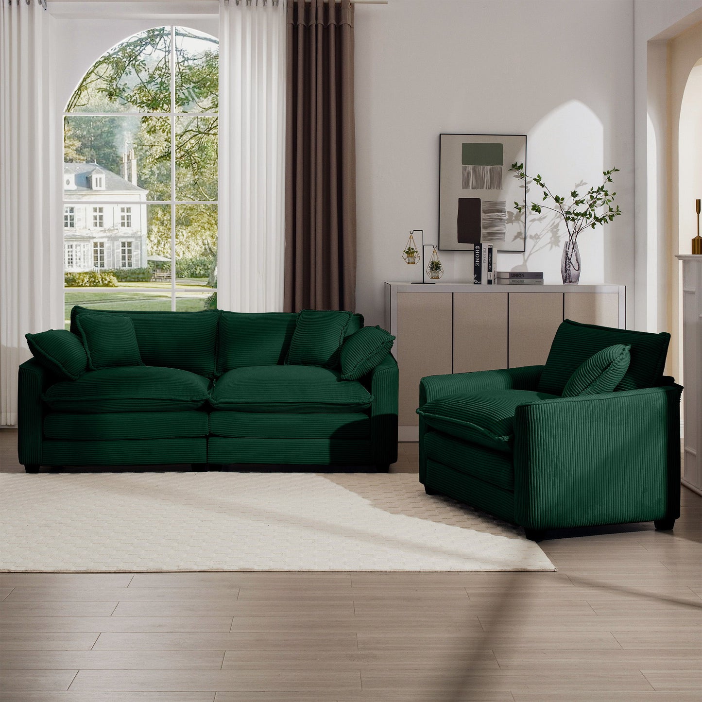 Elegant Oversized Sectional Sofa Set With Deep Seats And Flexible Layout Home Essentials