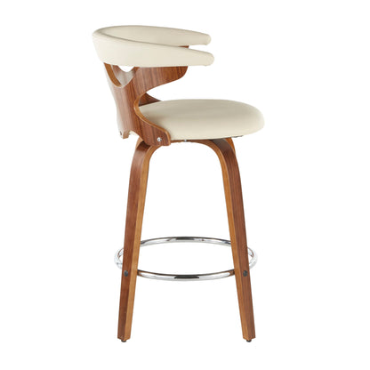Gardenia - Mid Century Modern Counter Stool (Set of 2) Lumi Source