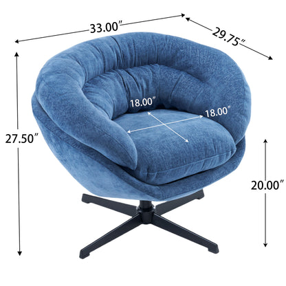 Modern Chenille Office Chair With 360 Degree Swivel Noble House