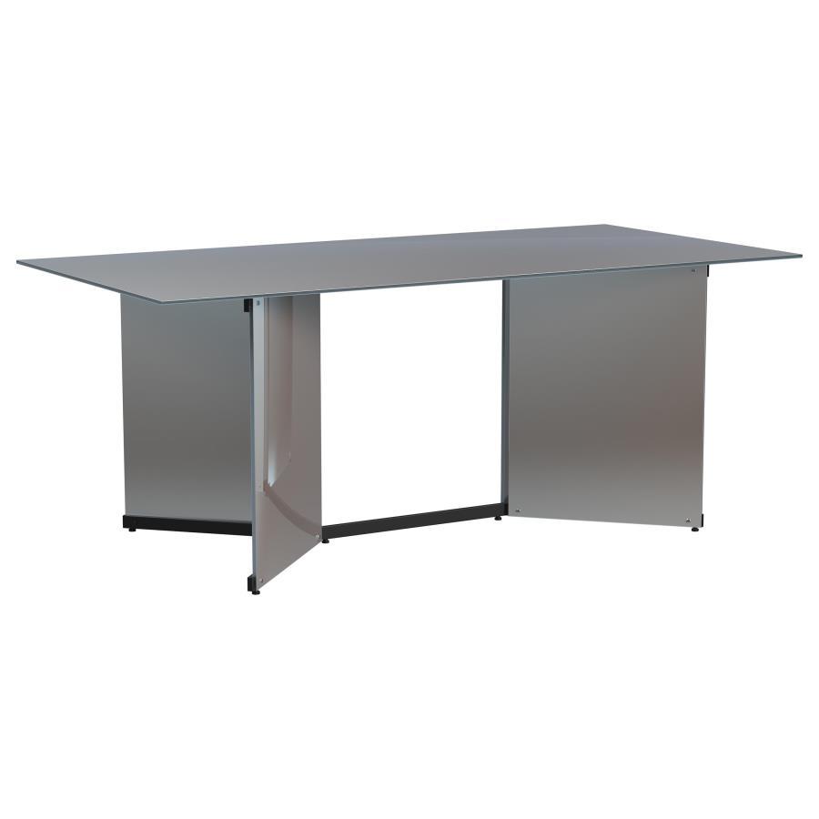 Emery - Rectangular Mirrored Dining Table - Silver Coaster Fine Furniture