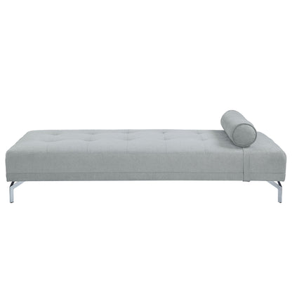 Quenti - Velvet Sofa Bed With Pillow - Gray Acme