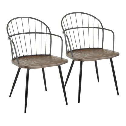 Riley - Farmhouse Arm Chair (Set of 2) Lumi Source