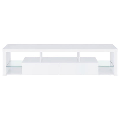 Jude - 2-Drawer Engineered Wood TV Stand - High Gloss White Coaster Fine Furniture
