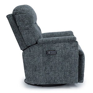 Suitably BeCozzi Power Swivel Glider Recliner with Heat & Massage Best Home Furnishings