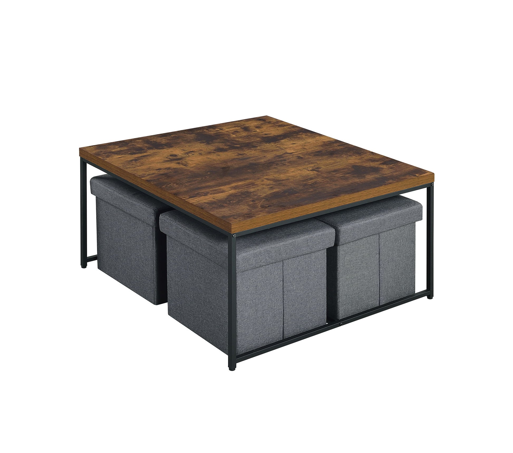 Caitlin - Wood Grain 5 Piece Coffee Table (Set of 5) Lilola Home
