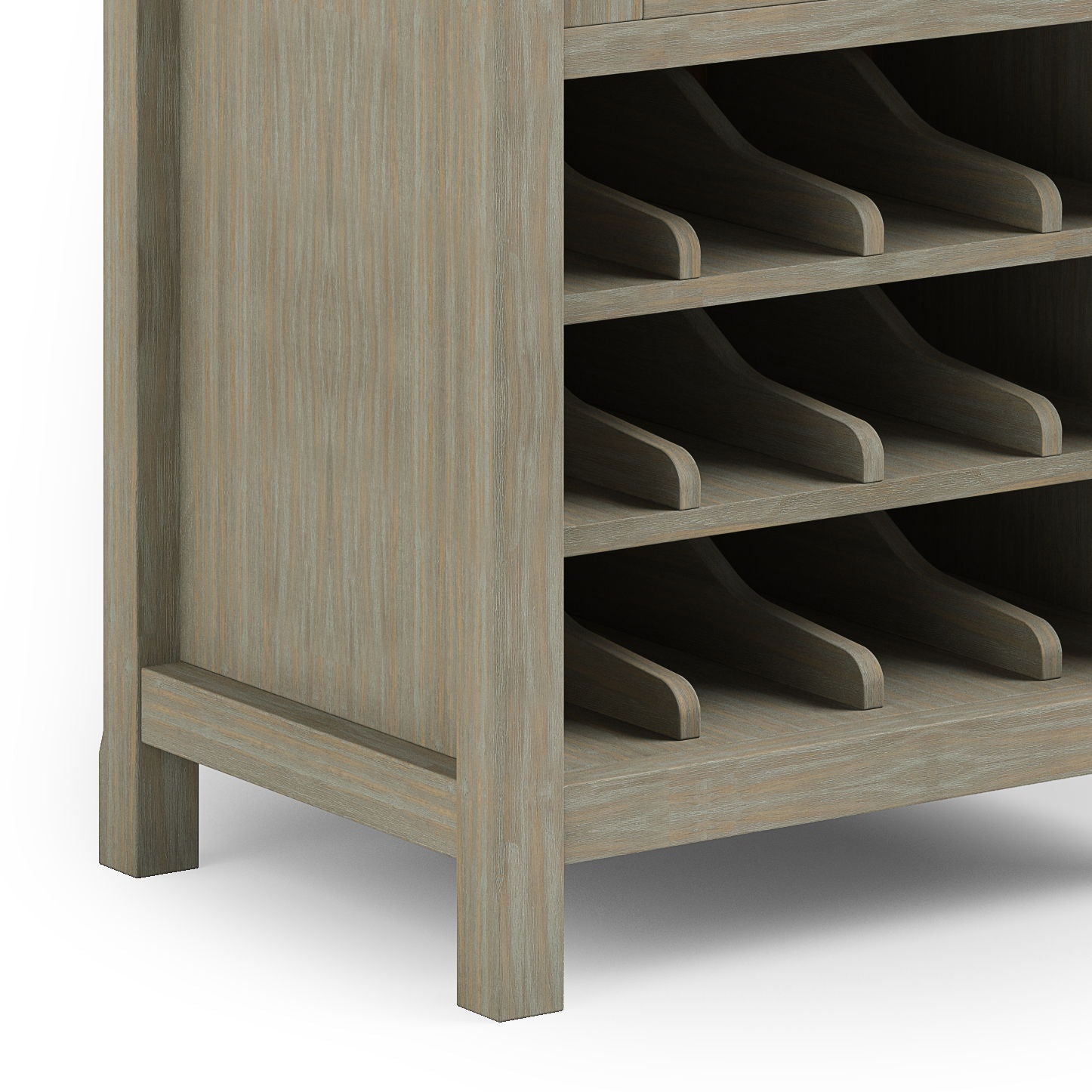 Avalon - High Storage, Wine Rack Cabinet Simpli-Home