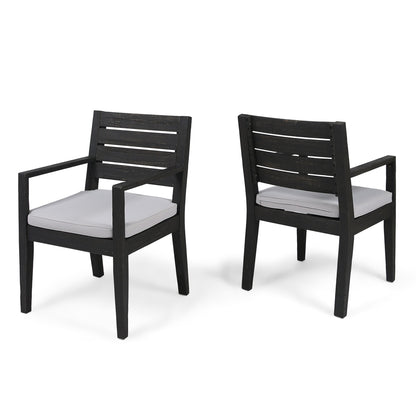 Outdoor Elegant Design Dining Chair (Set of 2) Noble House