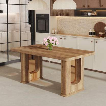 Stylish Wood Color Textured Dining Table Material With Wood Grain Stickers - Transparent / Wood Home Essentials